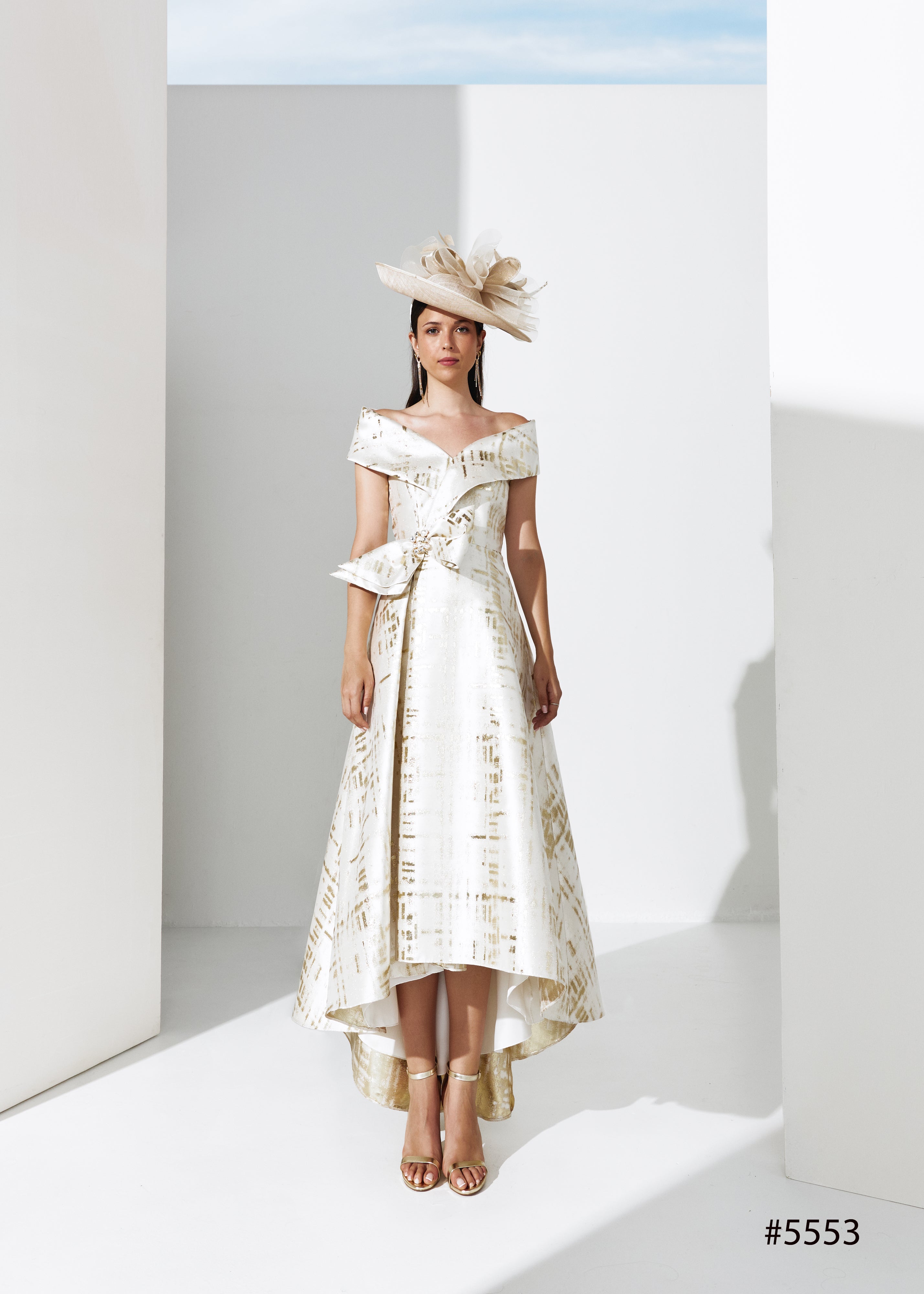 gabriela sanchez blue and gold dress Gabriela Sanchez 7776 Rosa/Azul – Sean Rayment main image 0