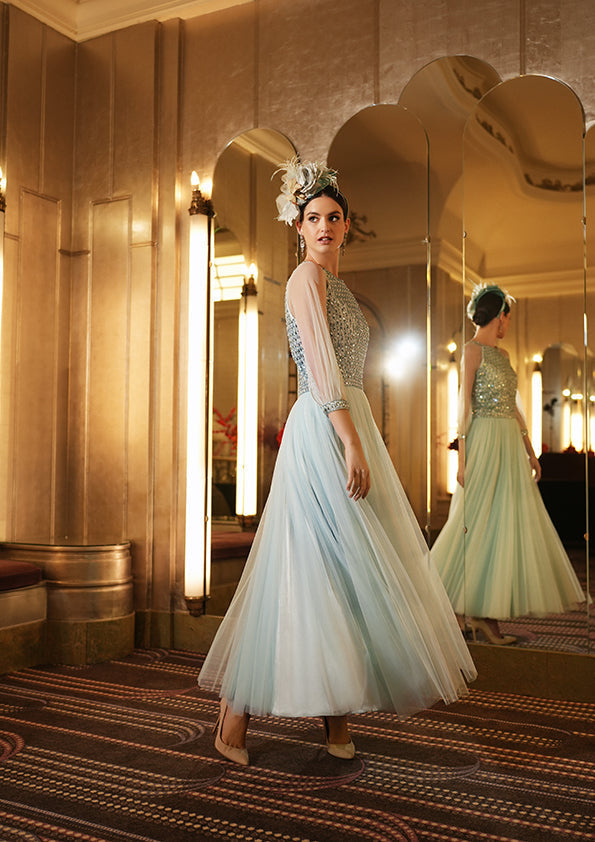 Gill Harvey 9043 Pale Blue Mother of the Bride Dress  Sean Rayment