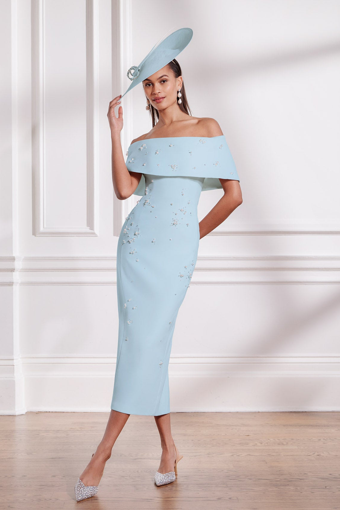 John Charles 29296A Ice Blue Dress – Sean Rayment