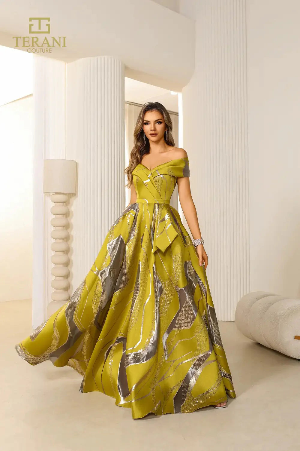 TERANI COUTURE 251E4208 GOLD Mother of the Bride Dress – Sean Rayment