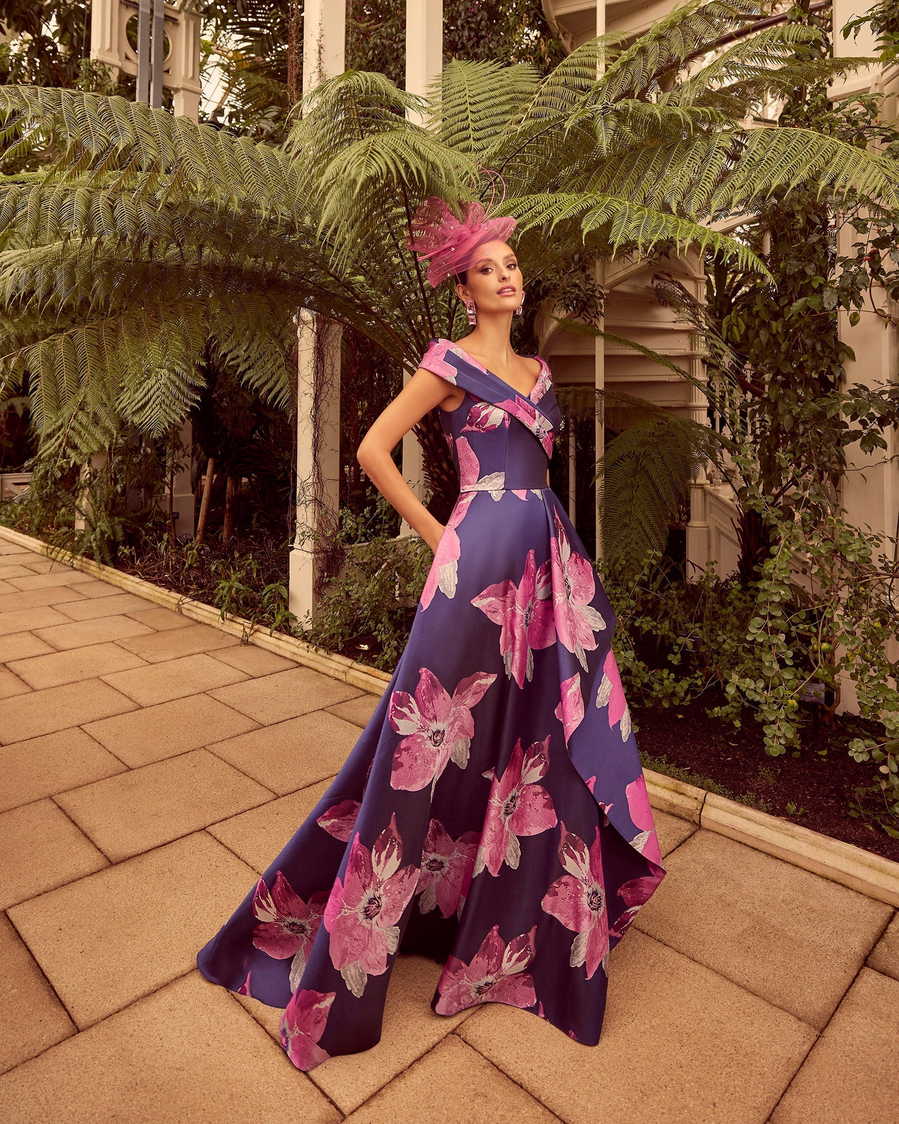 navy pink dress Veni Infantino 992311L Navy/Pink – Sean Rayment