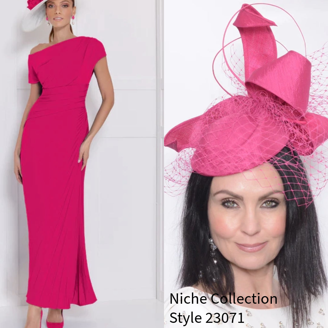 John Charles 66558 Ruby Pink Dress