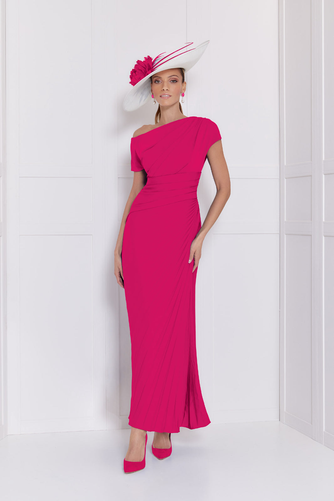 John Charles 66558 Ruby Pink Dress