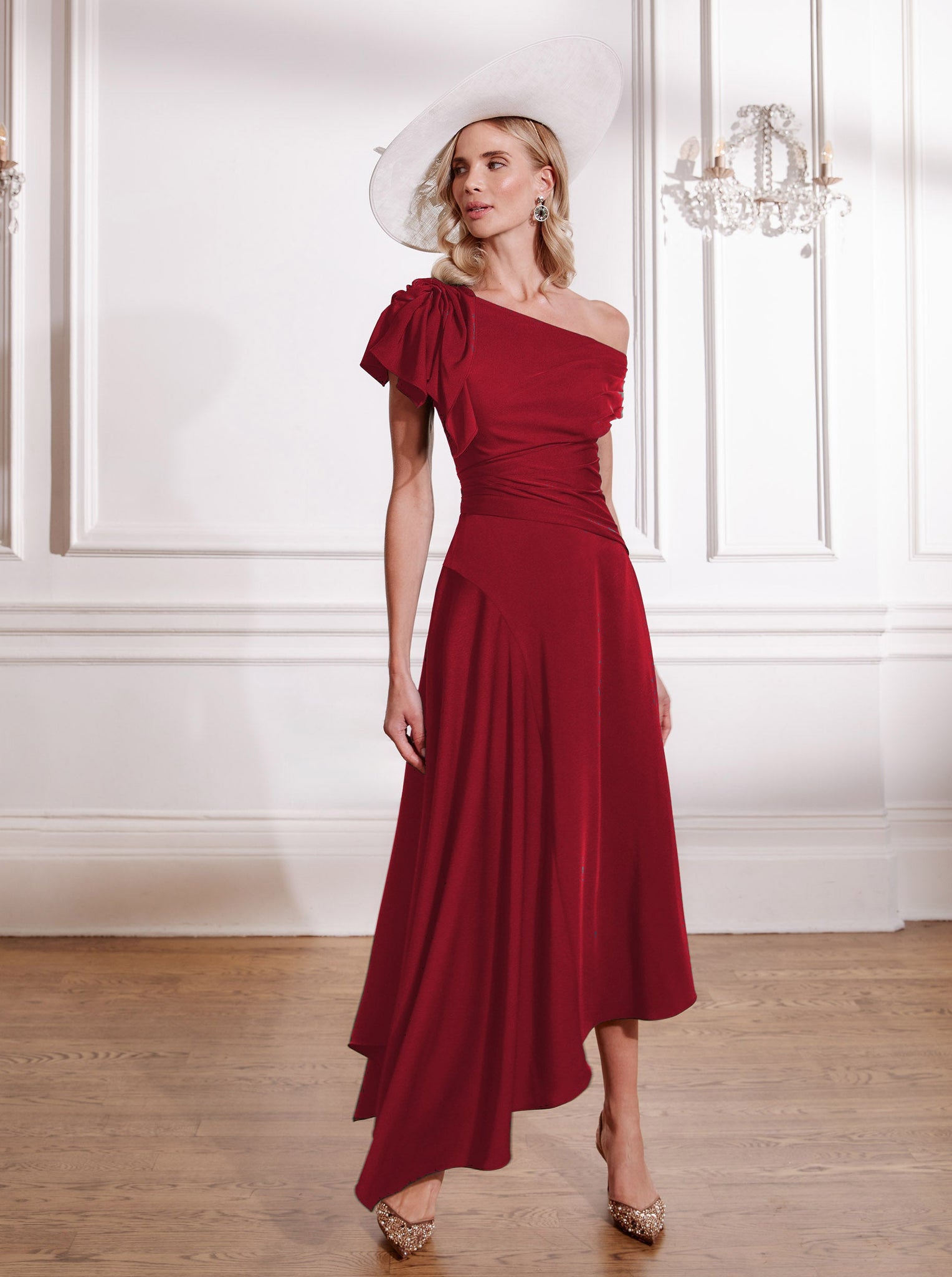 John Charles 66686 Bordeaux Dress