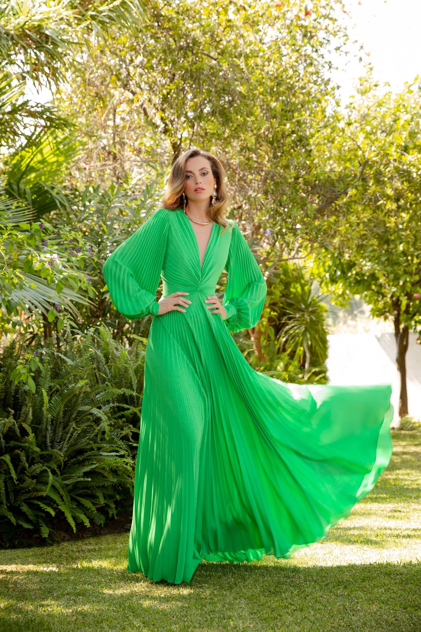 Carla Ruiz 99426 Green Dress