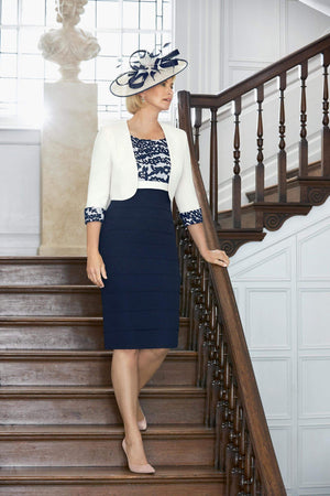 Condici 70981 C - Two tone dress and bolero-Dress