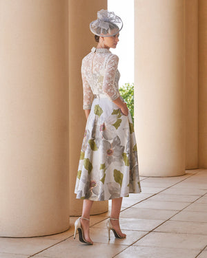 Couture Club 7G1D1 Silver-A-line Dress