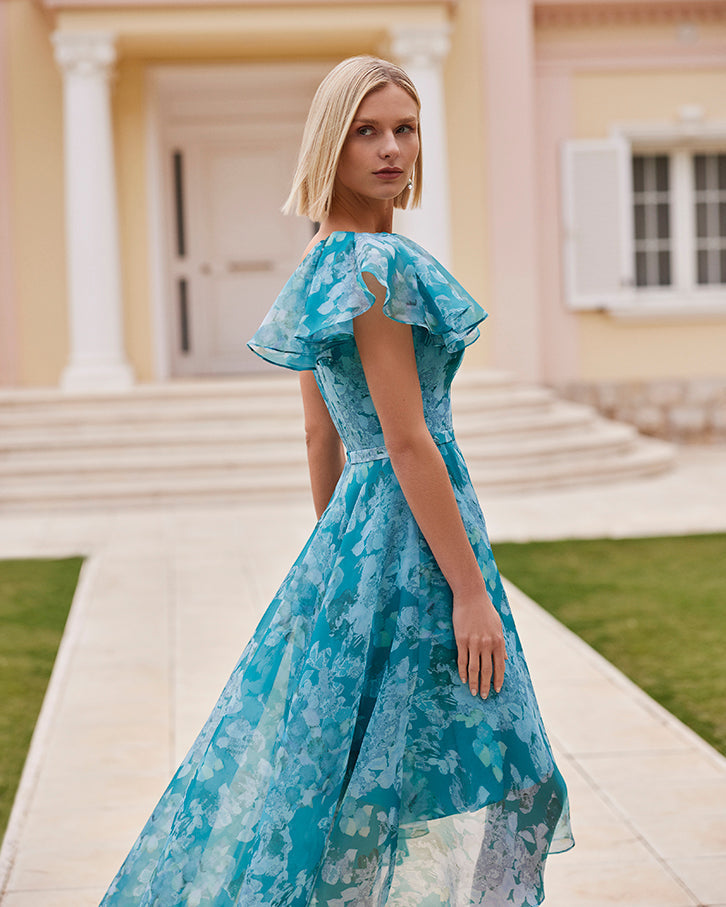 white christmas dresses Couture Club 9GB2 Turquoise Mother of the Bride Dress – Sean Rayment