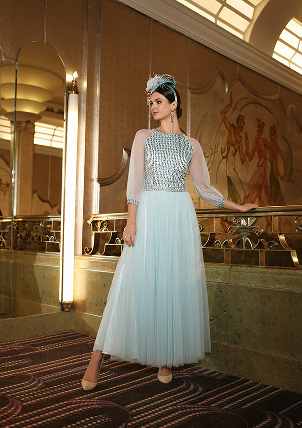 Gill Harvey 9043 Pale Blue Mother of the Bride Dress  Sean Rayment