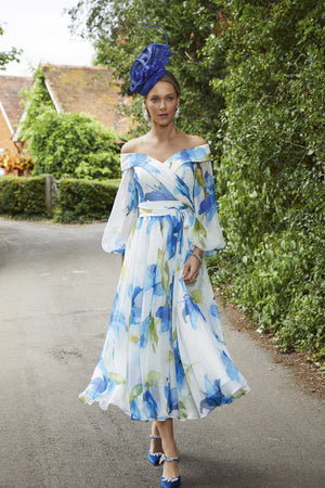 Invitations by Veni 29605 - Paolo azul off the shoulder dress