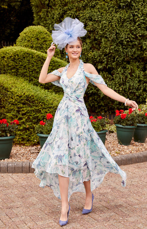 Invitations by Veni 29802 Ivory/Mint-A-line Dress
