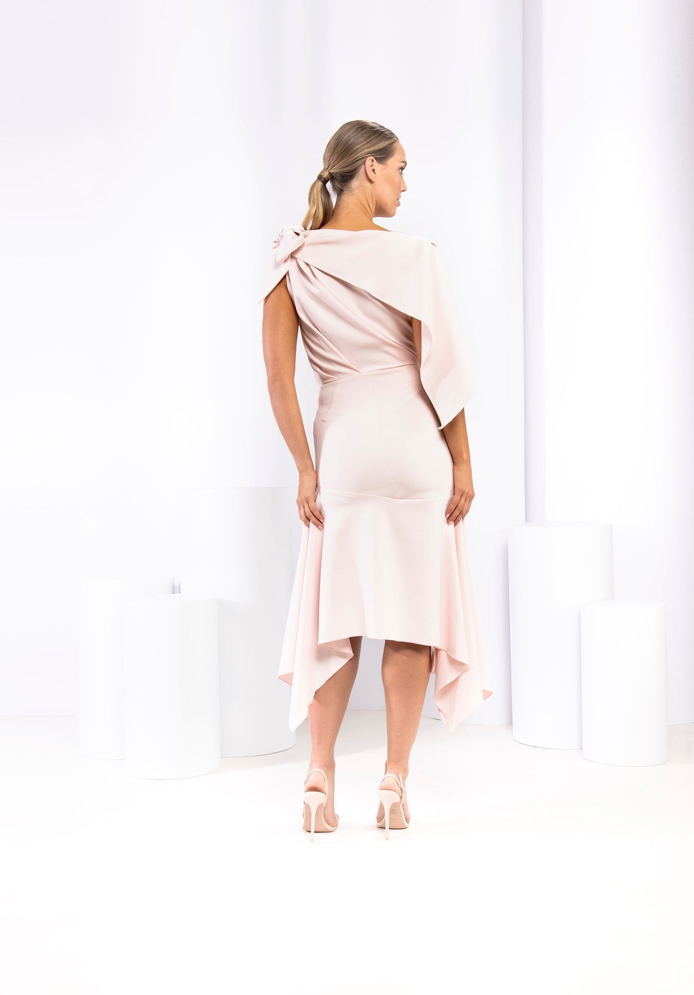 Kevan Jon - Addison Asym - Ice Pink