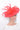 Woman wearing Nigel Rayment Hat - Style 44 - Red, suitable for weddings and special occasions