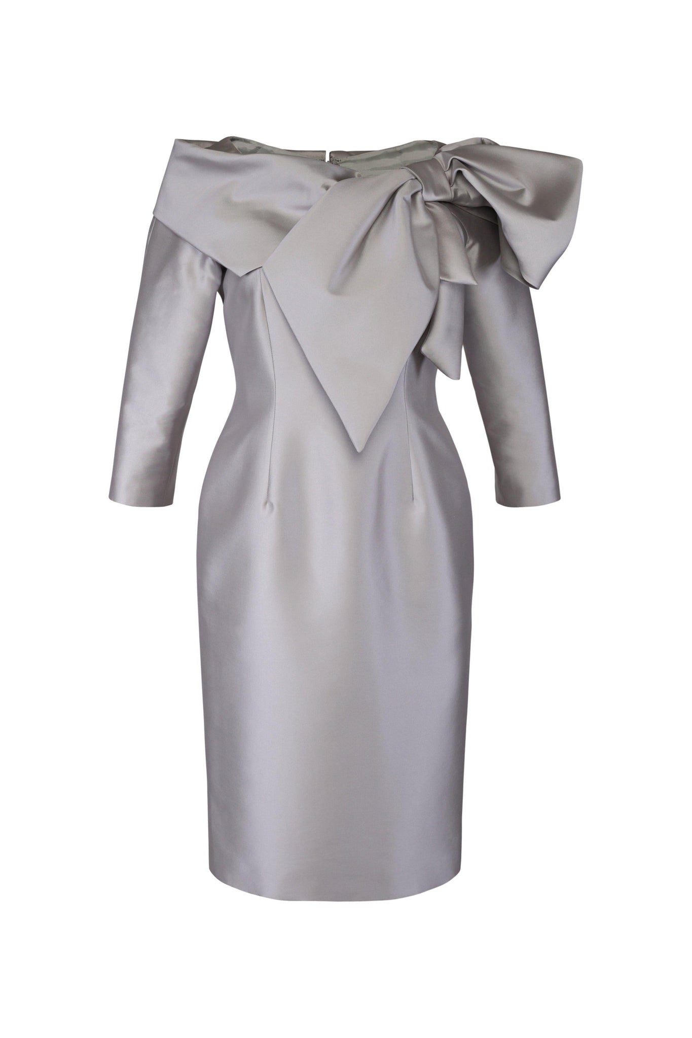 Teresa Ripoll 3539 S - Dress with bow and short sleeves-Dress