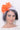 The Niche Collection Hat Style 230043 - Ivory/Orange, suitable for weddings and special occasions