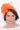 The Niche Collection Hat Style 230043 - Orange, suitable for weddings and special occasions