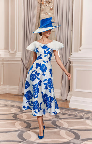 Veni Infantino 992021 Royal/Ivory-A-line Dress