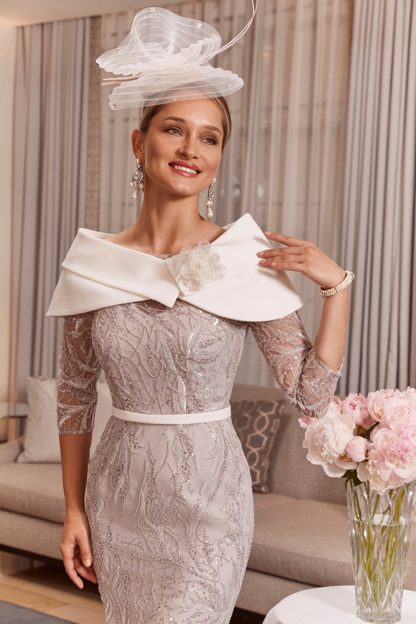 Veni Infantino 992030 Taupe/Ivory-Dress
