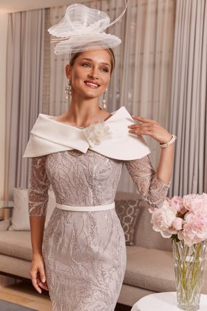 Veni Infantino 992030 Taupe/Ivory-Dress